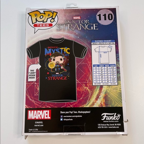 NIB Marvel Limited Edition Doctor Strange Funko Pop! Tee NWT Mens Size Medium - Picture 4 of 9
